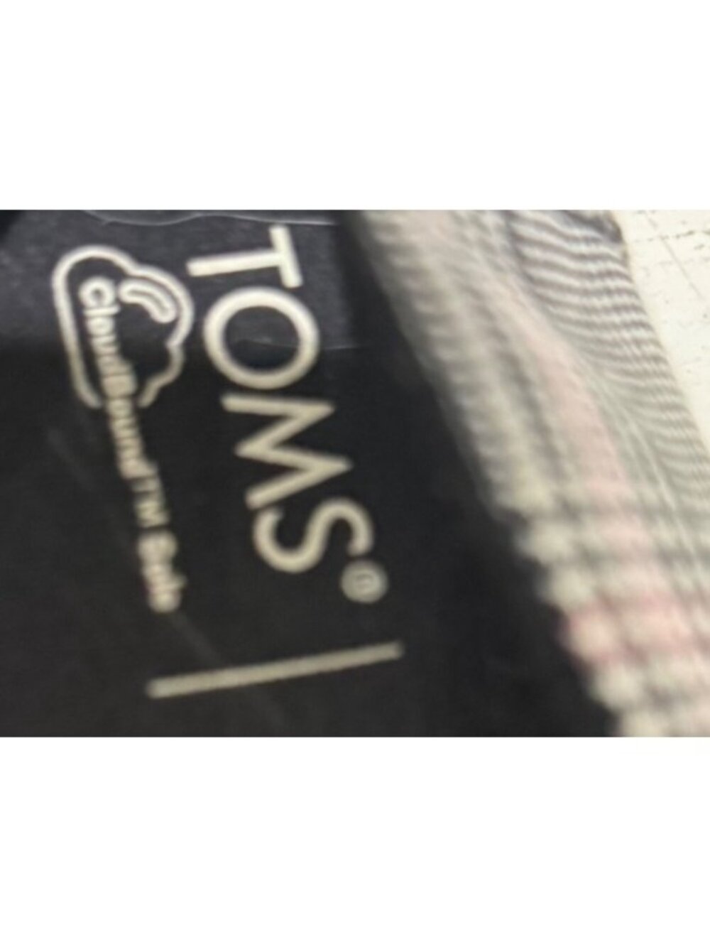 Toms Plaid Canvas Slip-On Flats With Bow & Cloudbound Sole Womens Size 8.5 - Picture 8 of 8